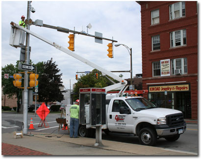 Connors-Haas Install lightpole